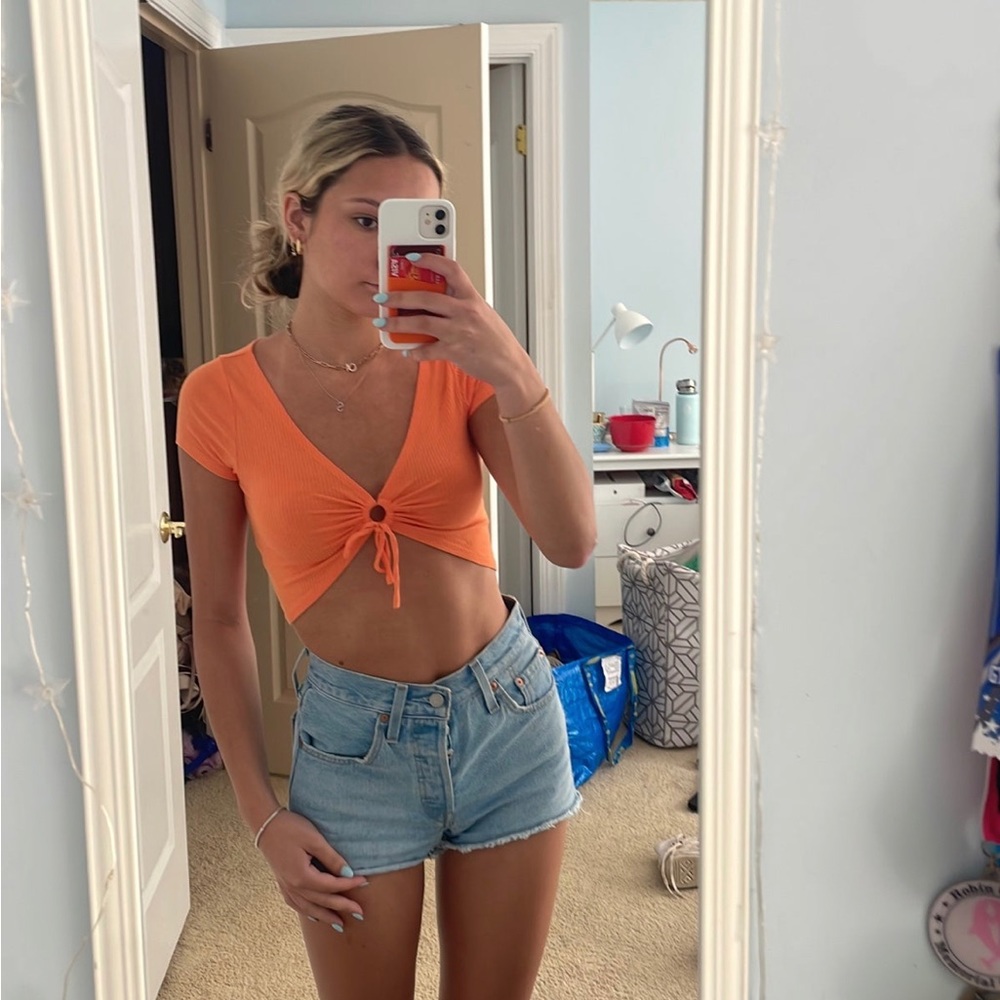 Pacsun orange crop top